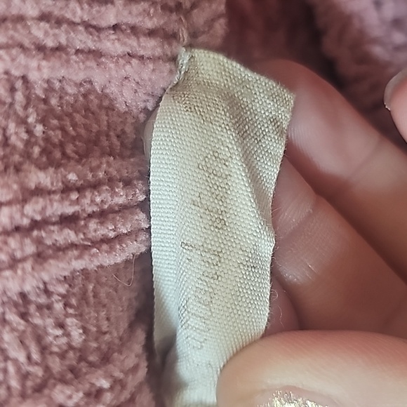 Altar'd state blush pink colored chenille cropped sweater - Picture 3 of 4